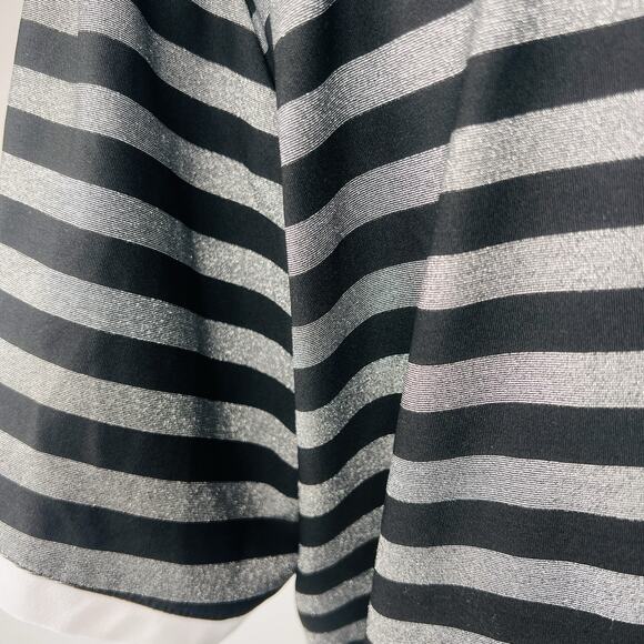 Bette And Court Horizontal Strip Top Professional Collared Shirt - Picture 7 of 8